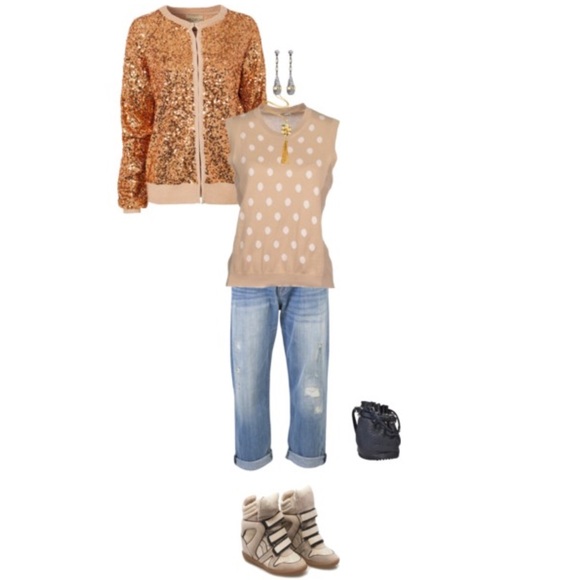 Wildfox gold sequin ballroom cardigan - Picture 4 of 4