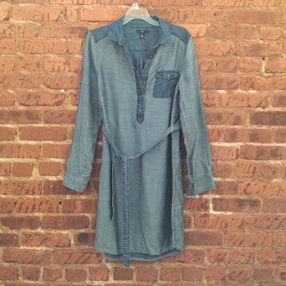 GAP Outlet Chambray Shirt Dress
