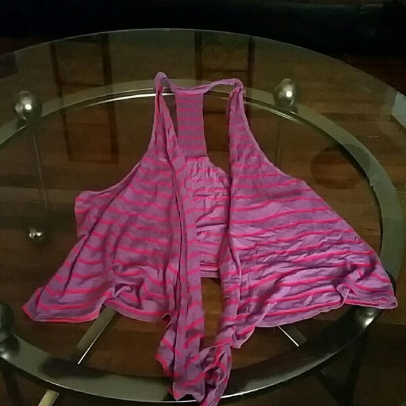 A purple and pink vest