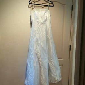 Long formal dress with full skirt