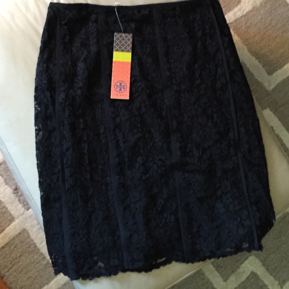 Tory Burch Dresses & Skirts - ❣Sold NWT $350 Tory Burch Everett Black Lace Skirt