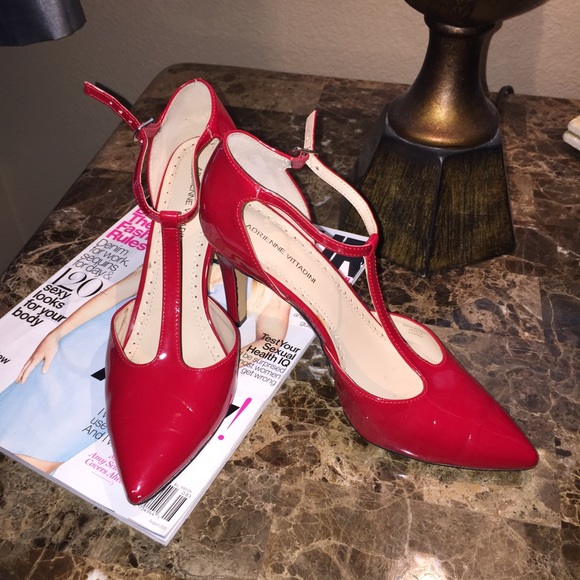 Adrienne Vittadini Shoes - Beautiful Red pair of Adrienne Vittadini heels