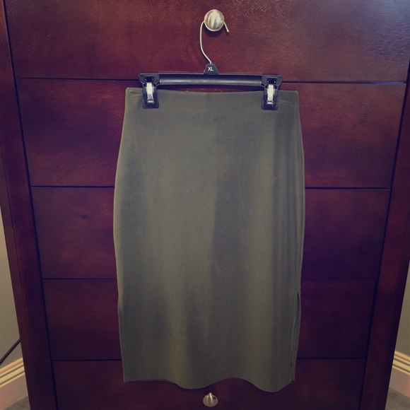 Olive Green Skirt