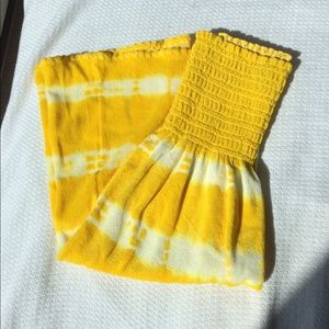 Yellow Tie-Dye Juicy Couture Swim Cover-Up