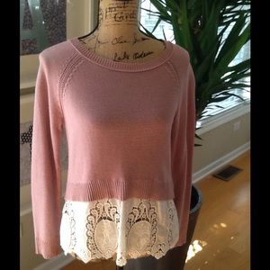Layered mauve sweater from A E! SALE!!