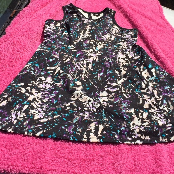 Mossimo Supply Co. Dresses & Skirts - Black and Purple Fit and Flare Skater Dress