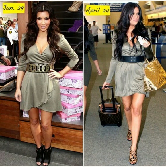 Bebe kardashian black wrap dress - Picture 2 of 3