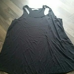 Semi sheer sporty tank top.