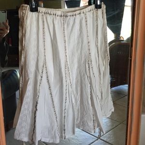 Free People white cotton eyelet skirt!! Size XS