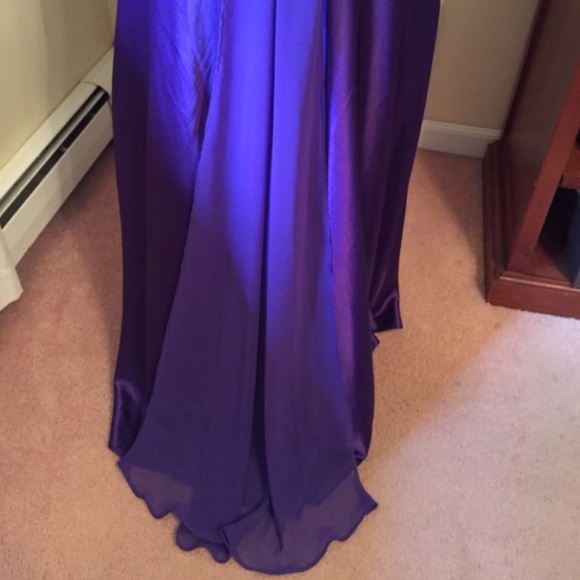 Formal Gown Hand sewn in center and Beaded - Picture 3 of 4