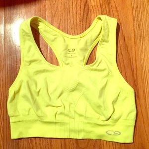Champion Neon Yellow Sports Bra w/ FREE gift