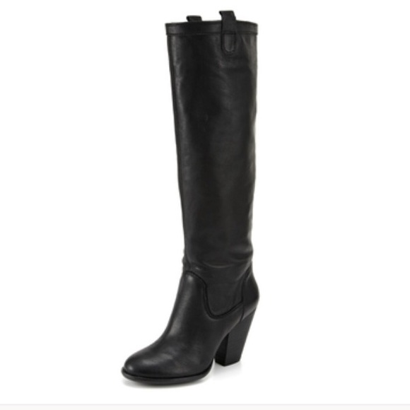Black Leather Vince Camuto Boots