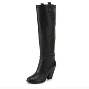 Black Leather Vince Camuto Boots