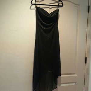 Strapless little black dress
