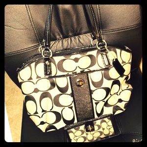 Authentic Coach Handbag & Wallet