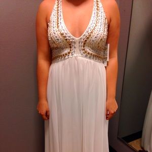 White prom dress