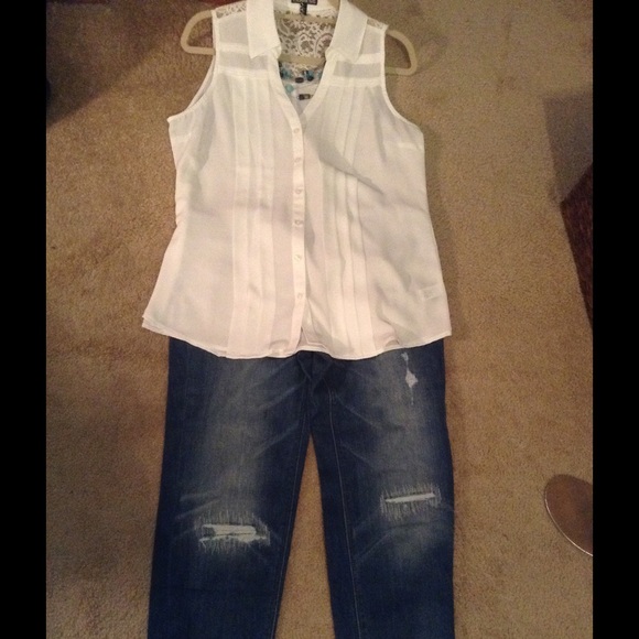 Express white blouse