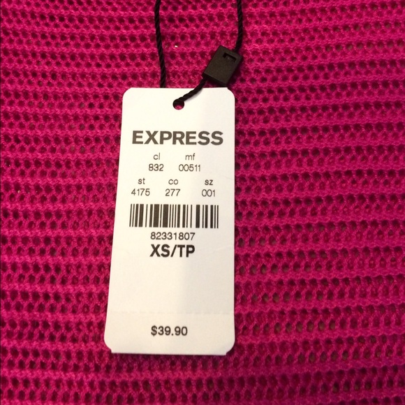 NWT Fuchsia loose knit express dolman - Picture 2 of 4