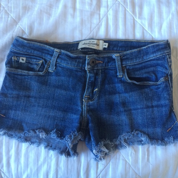 Abercrombie Kids Stretch Denim Cut Off Shorts