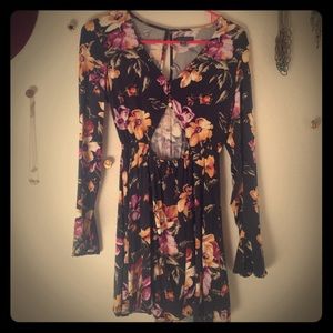 Kendall & Kylie Boho Dress in Black