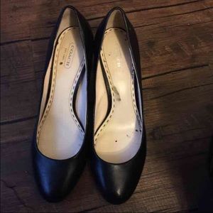 Black coach heels