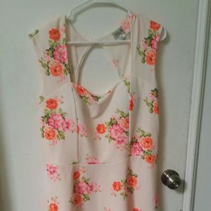 Floral print dress