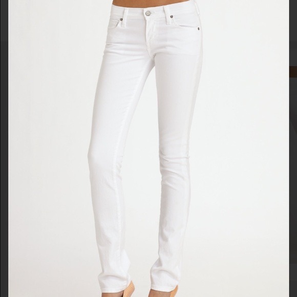 Citizens of humanity 27 Ava straight white jeans