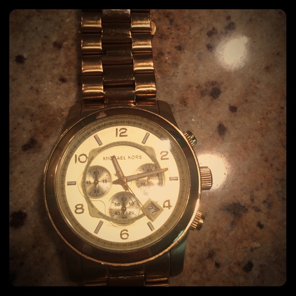 Michael Kors gold unisex watch