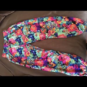 Floral joggers
