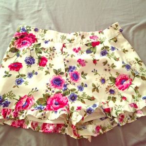 Forever 21 floral shorts