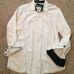 Roar Men's dress shirt, Affliction style