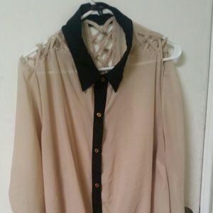 Beige blouse