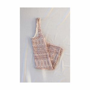 Body Con Rose and Cream Dress