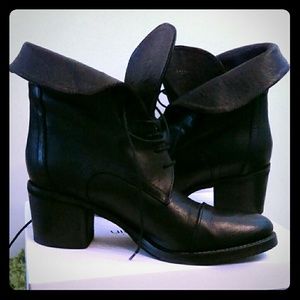 LATITUDE FEMME Leather Boots Made in Italy Size 9