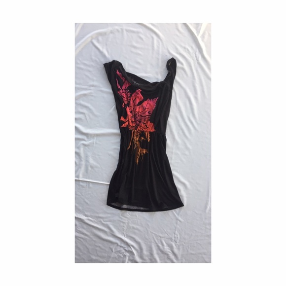 Asymmetrical Flower Dress - Picture 1 of 2