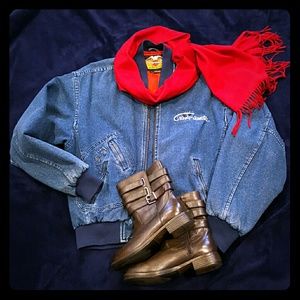 💥HP💥Harley Davidson Denim Zipper Jacket