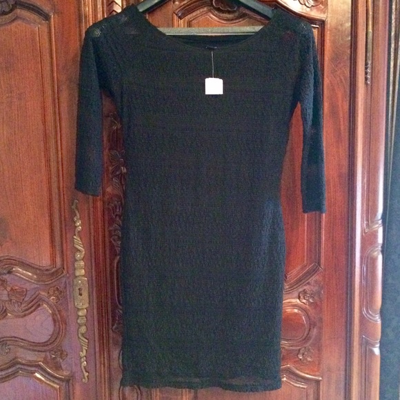 Forever 21 Dresses & Skirts - Size Large, fits 6/8. stretchy, Black Lacey, dress