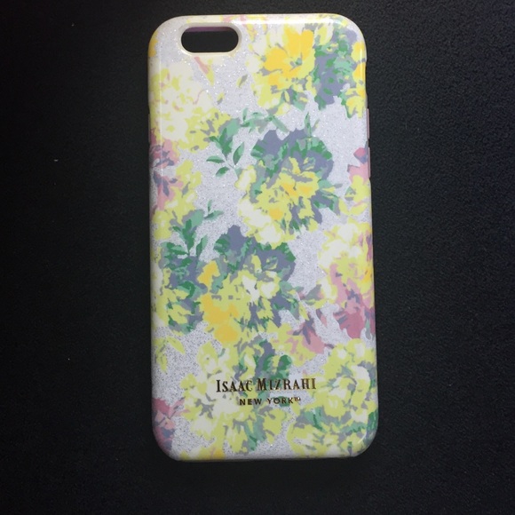 Flower with Glitter✨ Isaac Mizrahi iPhone 6 case.