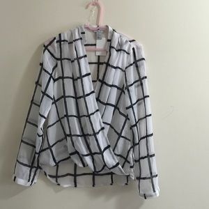 H&M chiffon top