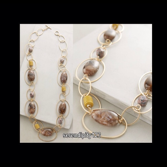 Anthropologie HOOPED TULUM NECKLACE - NWT