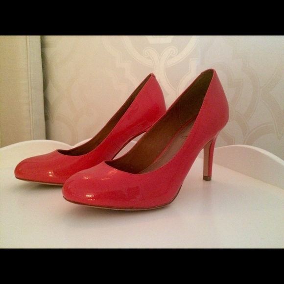 Patent Leather Coral Pumps