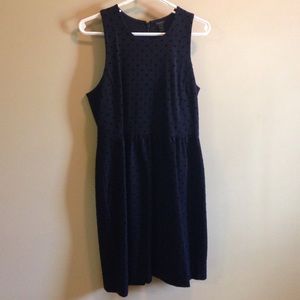 J. Crew black polka dot dress