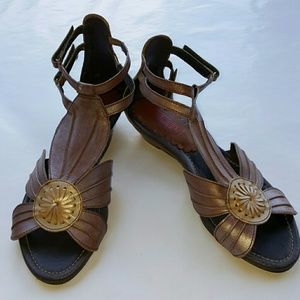 Pikolinos Leather Wedge Sandal
