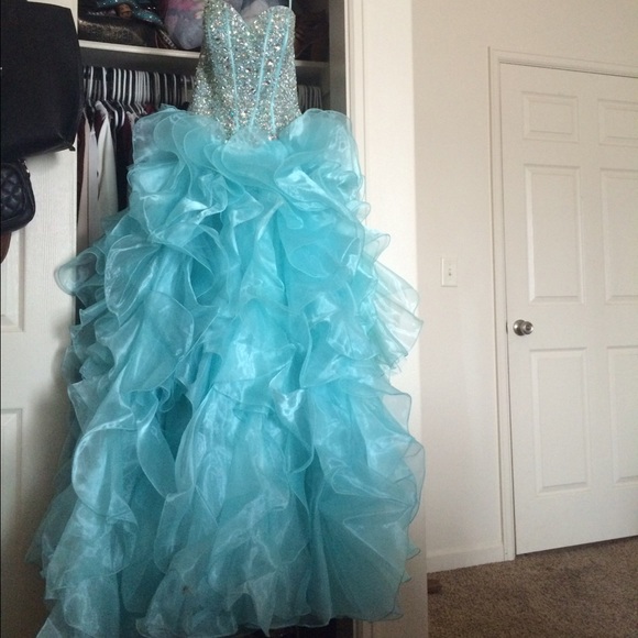 Blue prom dress