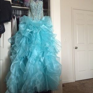 Blue prom dress
