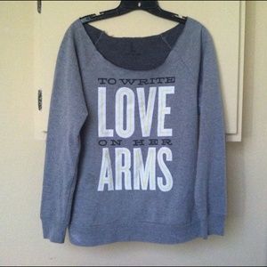 TWLOHA sweatshirt with 80s style neckline