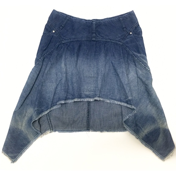 Diesel distressed denim unique skirt. - Picture 2 of 4