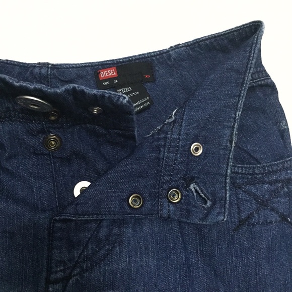 Diesel distressed denim unique skirt. - Picture 4 of 4