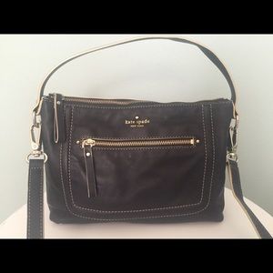 Kate Spade black leather purse -perfect condition!
