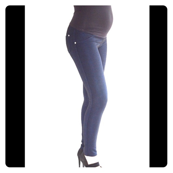 🎄FlashSale🎄Maternity Navy Knit Skinny Pants